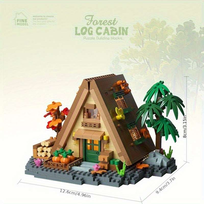 Building Toy Architectural Model Toy Set Items Countryside Cabin
