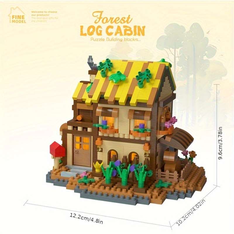 Building Toy Architectural Model Toy Set Items Countryside Cabin