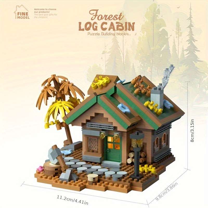 Building Toy Architectural Model Toy Set Items Countryside Cabin