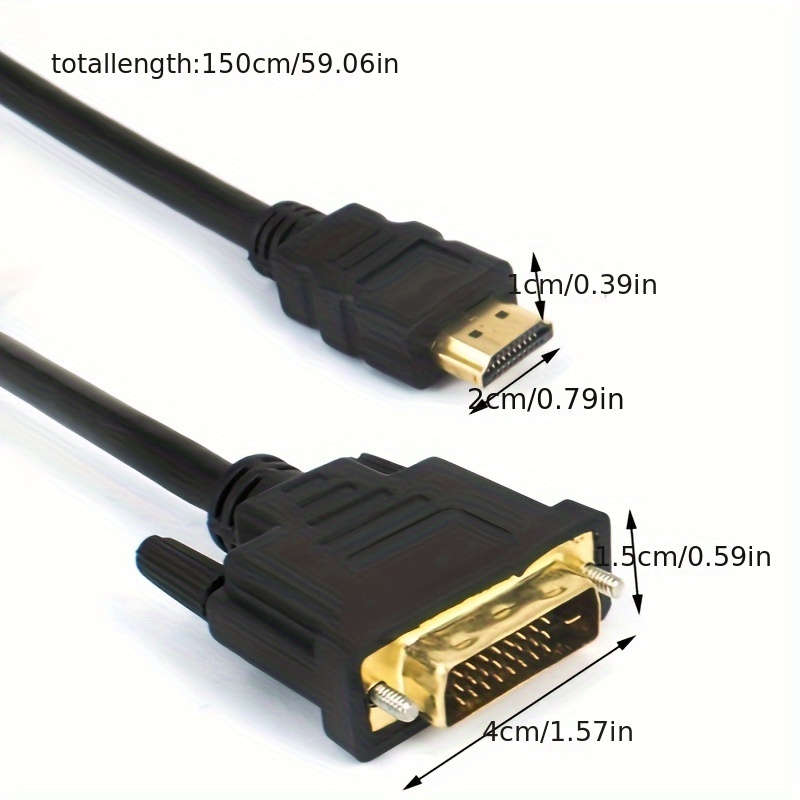 1-Pack Hd Dvi To Hdtv Cable