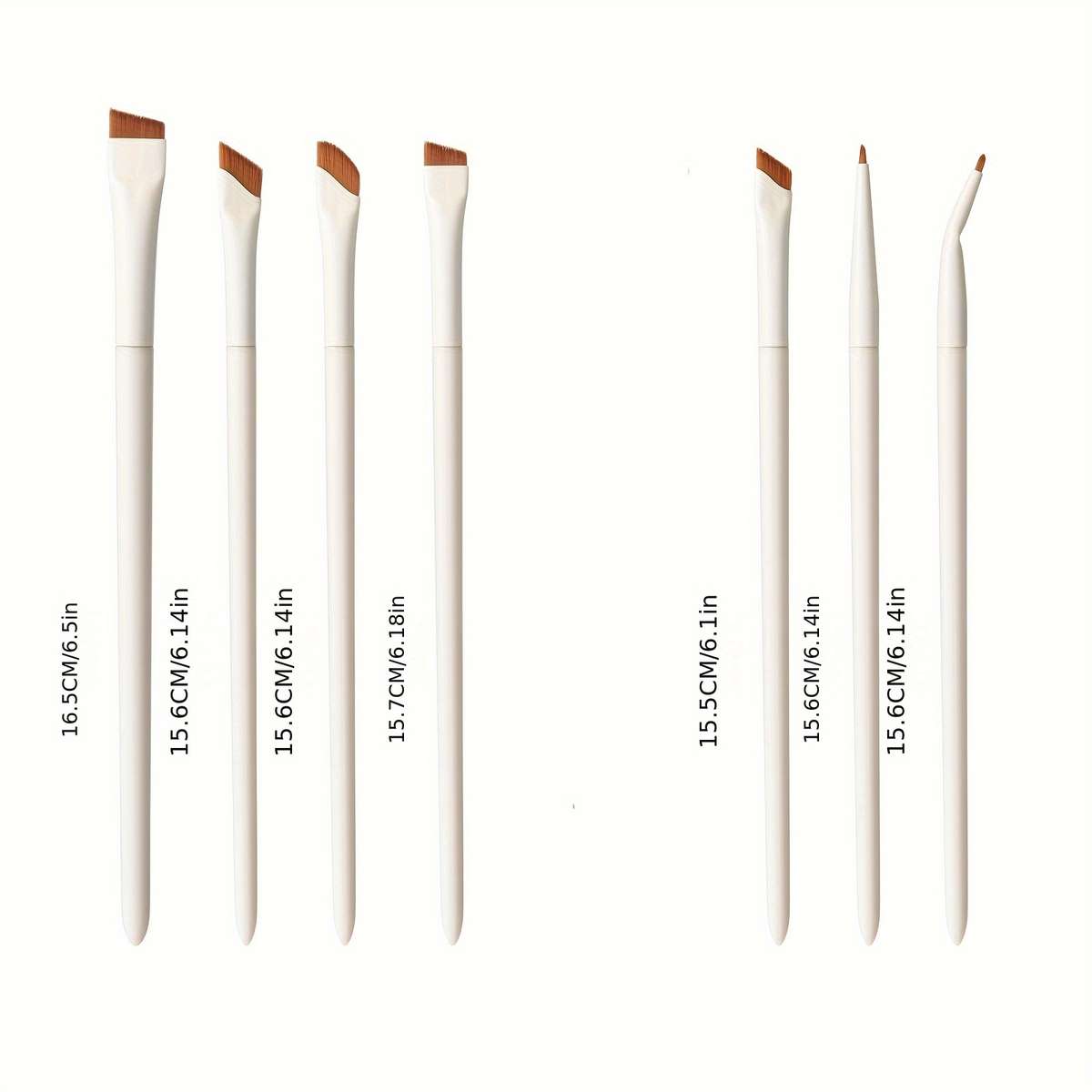 Makeup Brush Set Model 7Pcs Porcelain White Brush Set