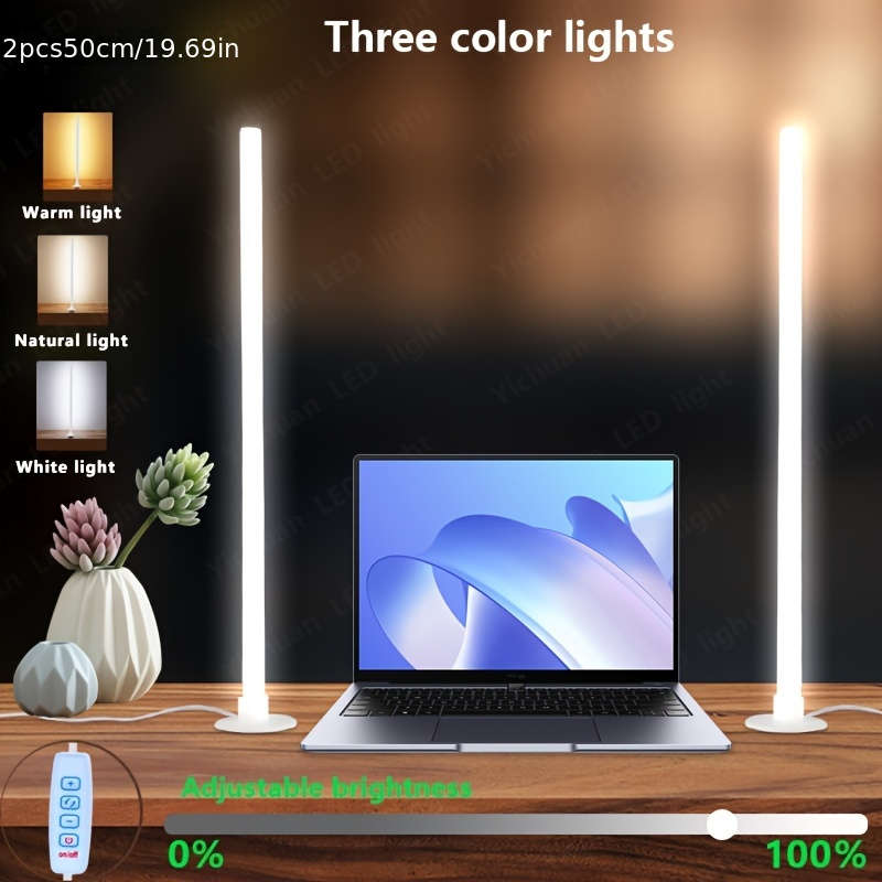 Desk Lamp Items Threecolor Light  2Pcs 50Cm