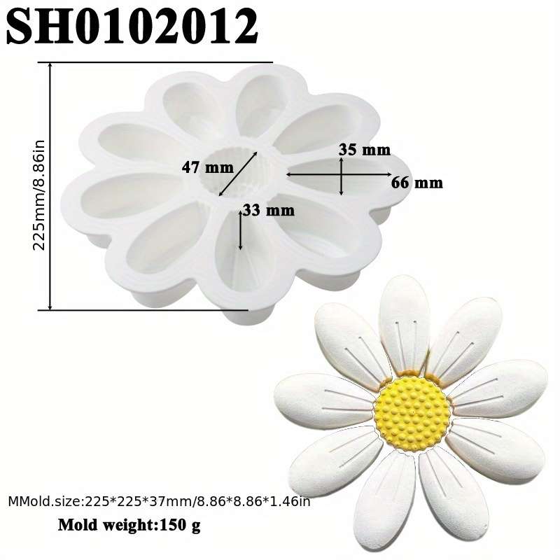 Suitable For Baking Molds Model Single Sunflower