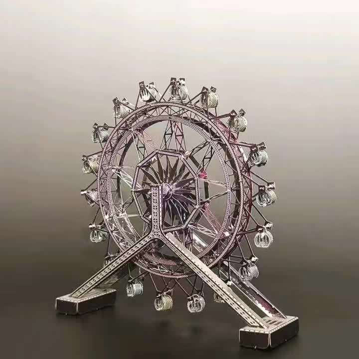 Building Toy Architectural Model Toy Set Color Ferris Wheel  Without Tools