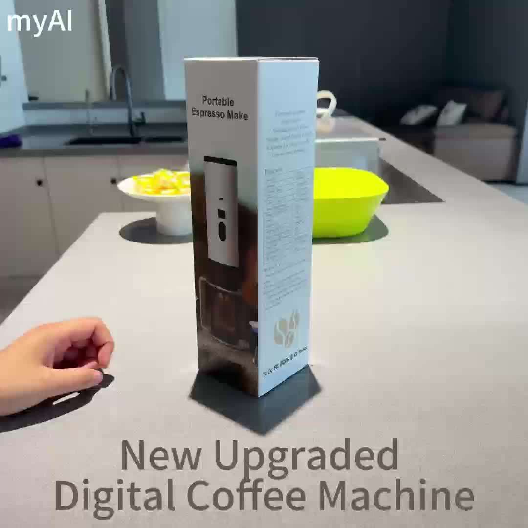 Premium Portable Coffee Maker Pro Smart Digital Espresso Machine With Battery