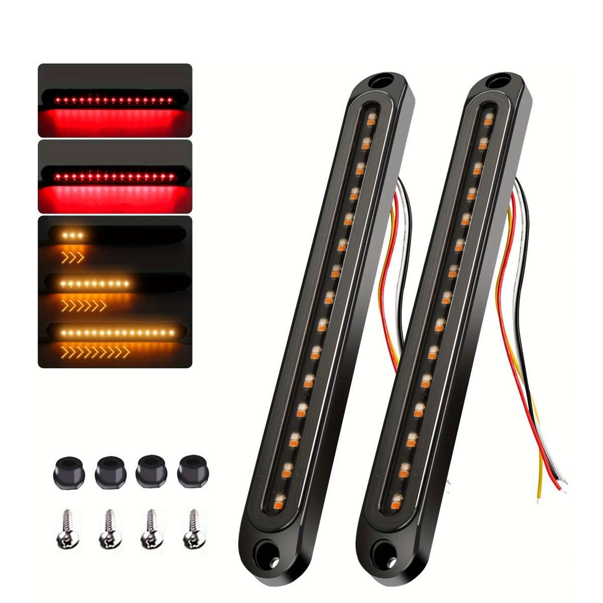 Car Lights Color Red Amber Quantity 2Pcs