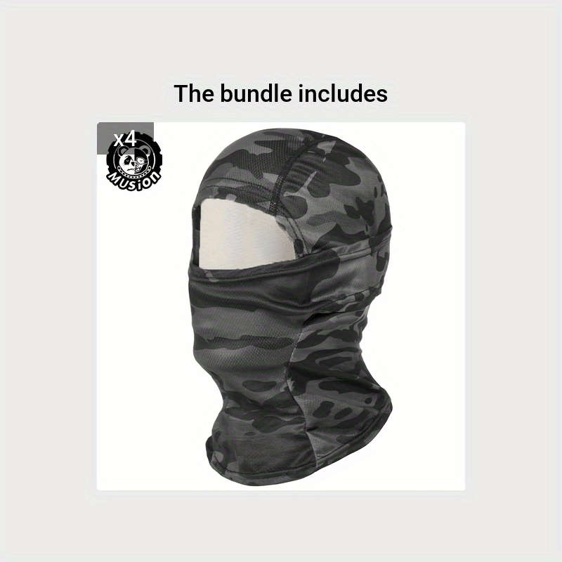 Mesh Balaclava Camouflage Bike Mask Breathable Edition Black Camo 4