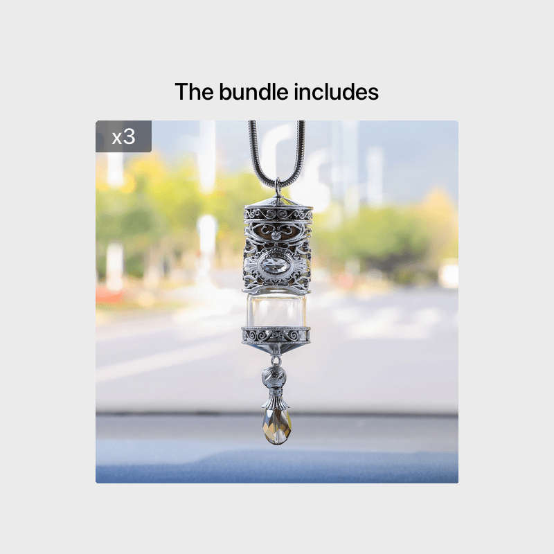 Car  Fragrance  Refill  Bottle Color Golden Version Magic Pendant    X3