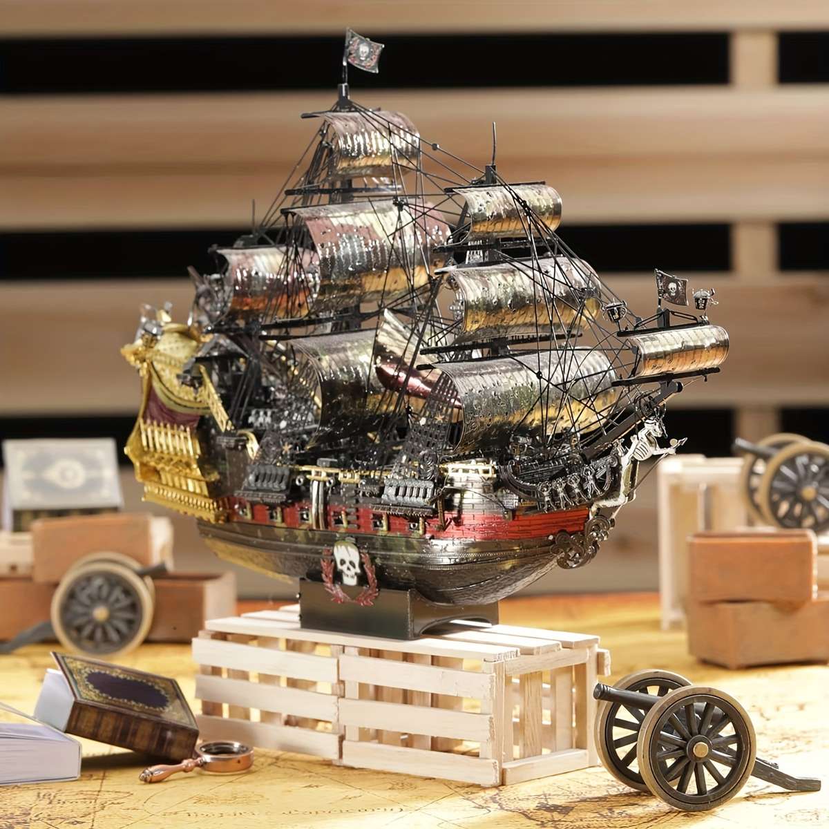 3D Jigsaw Puzzle Model Ship Style Black Pearl Quantity One Box