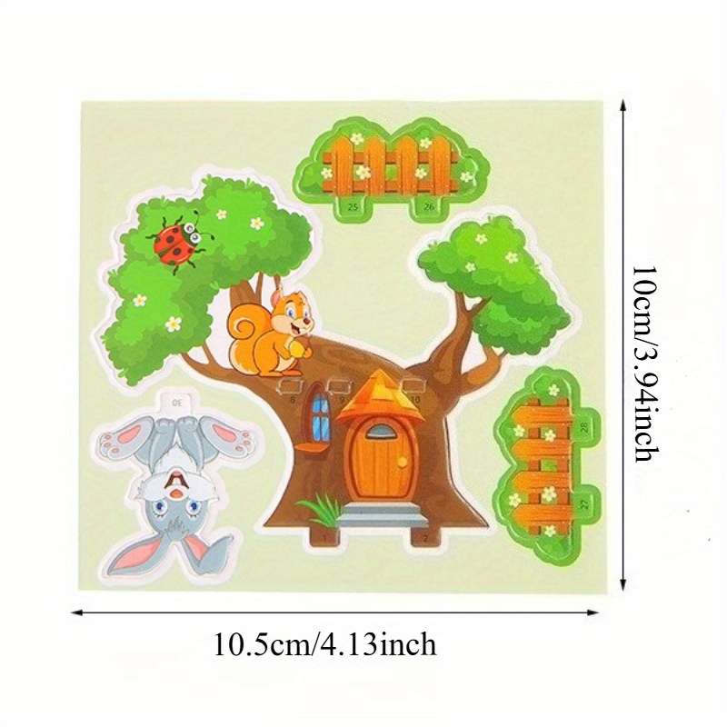 3D Building Model Puzzle Set Model Random Style Quantity 4 Pcs