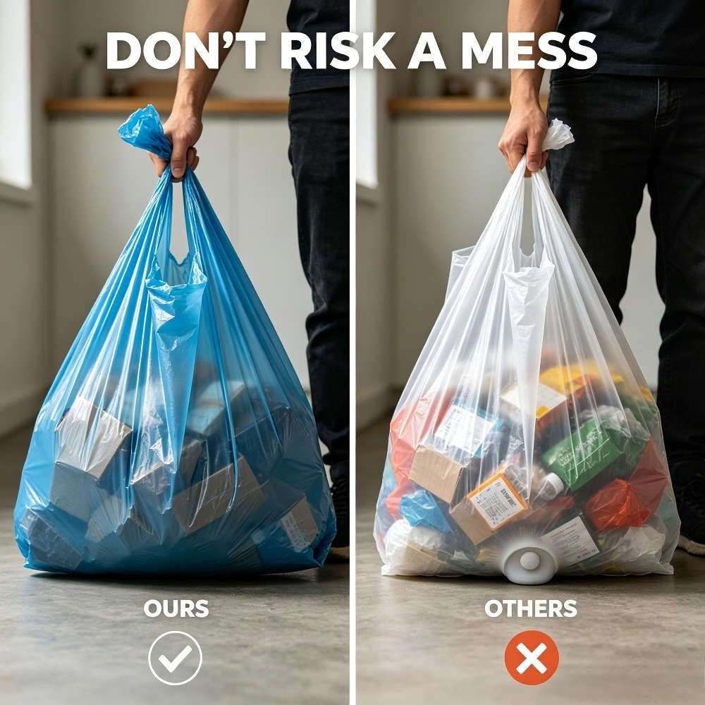Trash Bagblue 5 Rolls100 Sheets