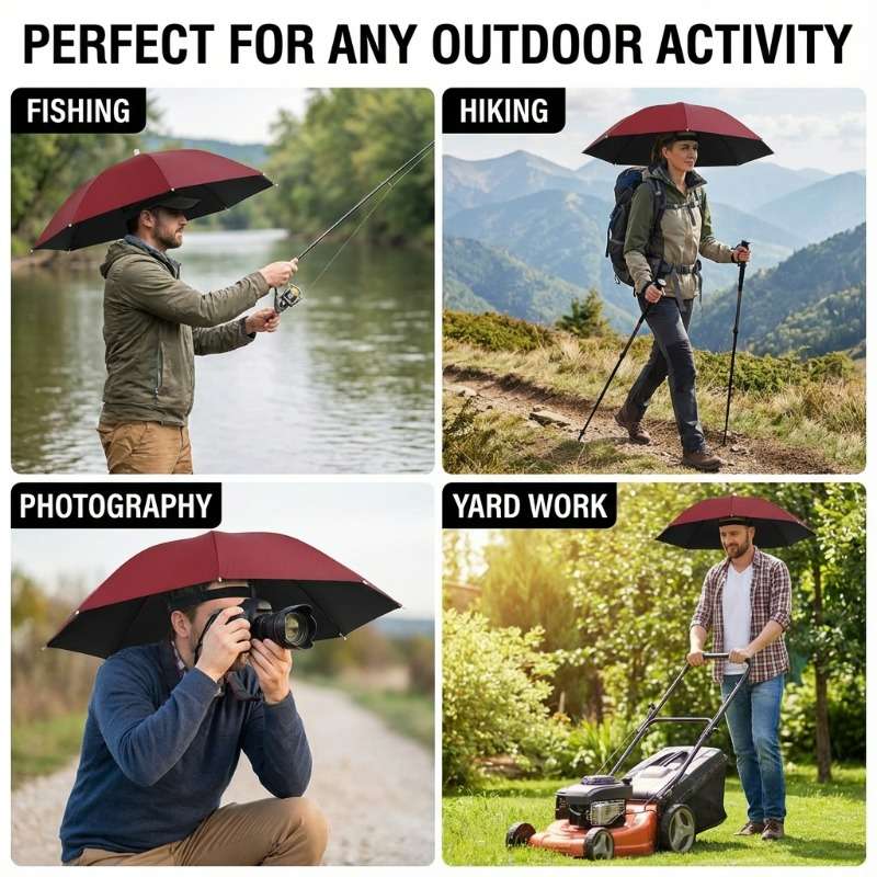 Umbrella Color 2Pack Wine Red