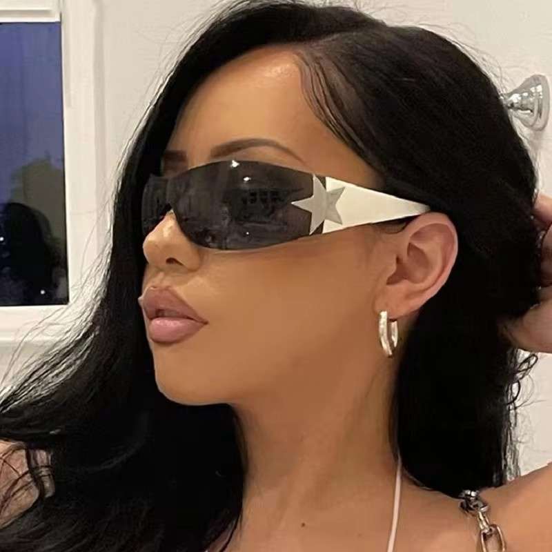 Glasses Color Black Pink White 3Pc