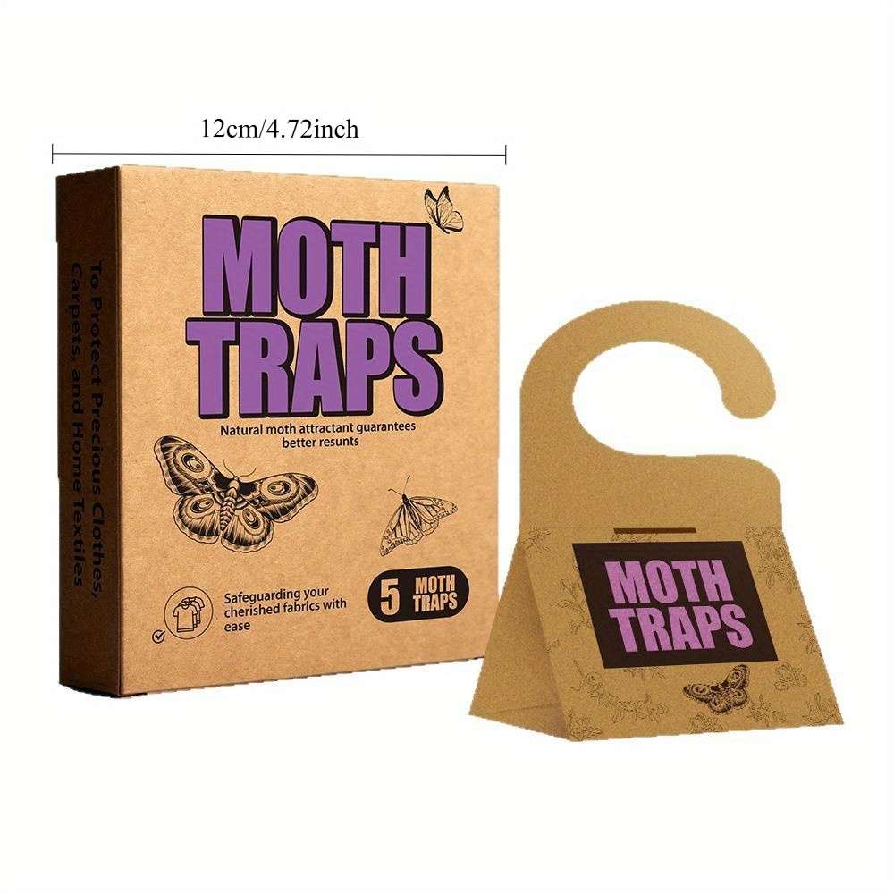 Fruit Fly Traps Model 1 Box Of Moth Catchers  5 Bags In A Color Box