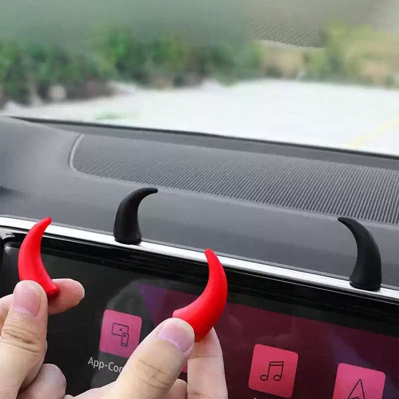 Car Interior Decor 1 Paircolor Red