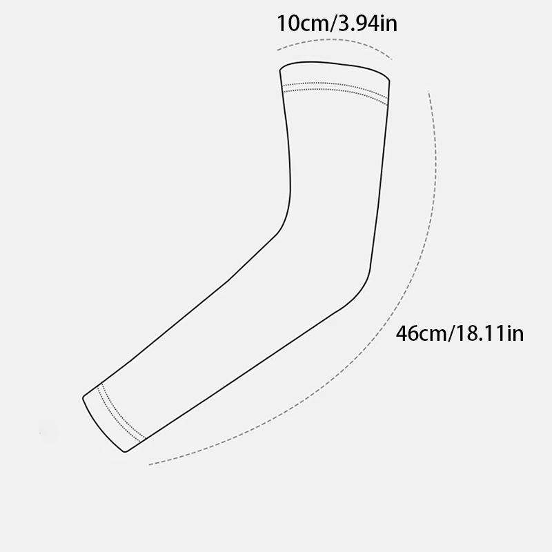 Sunscreen Sleeves Color 2Pcs White