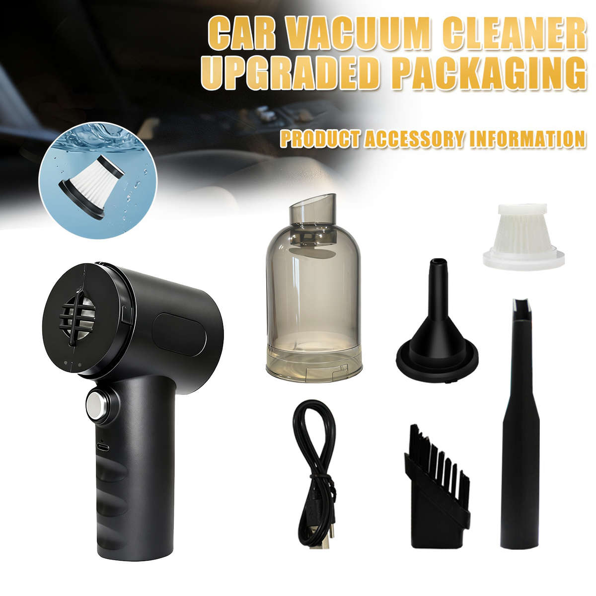 Vacuum Cleaner Color Black Filter Barrel 1