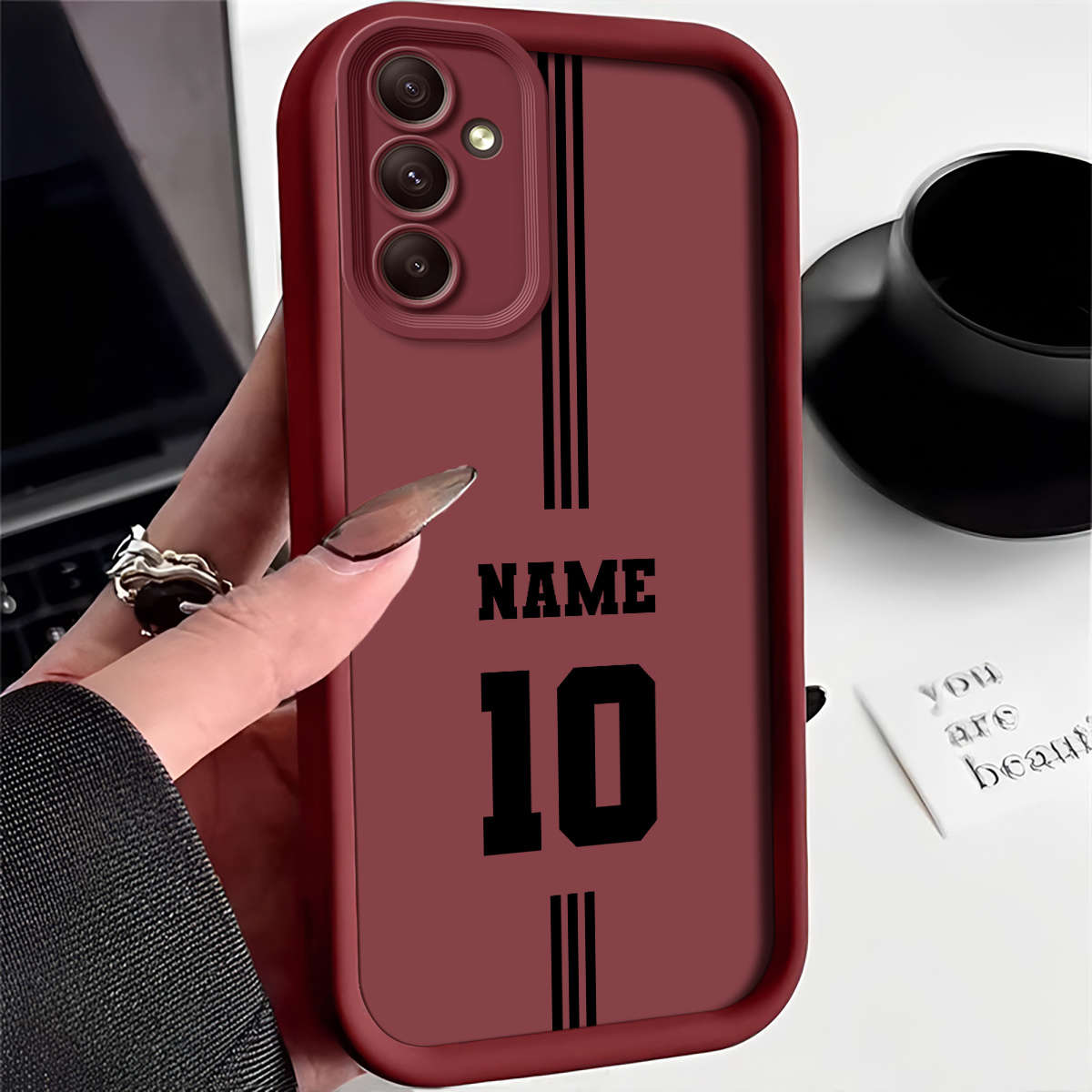 Phone Case Red Compatible Model Galaxy A33 5G