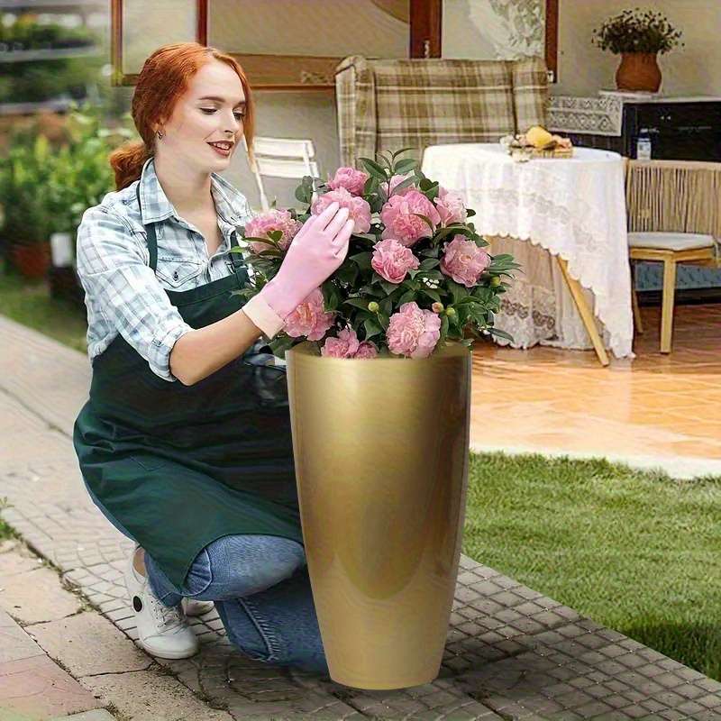 Flowerpot Color Golden2Pcs