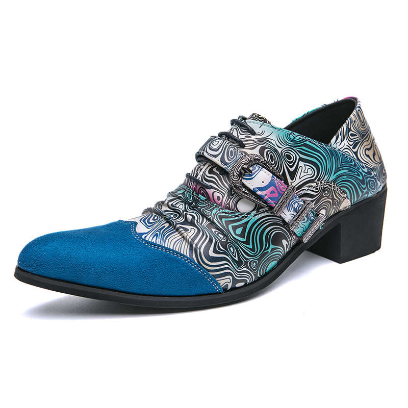 Mens Leather Shoes Color Blue Sizeuk 8