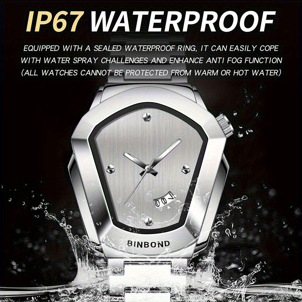 Luminous Quartz Watch Round Dial Calendar 1 Watch