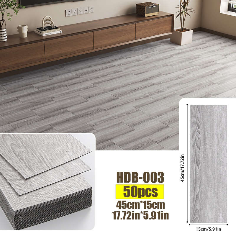 Self Adhesive Floor Stickers Hdb 006 45*15Cm 50Pcs