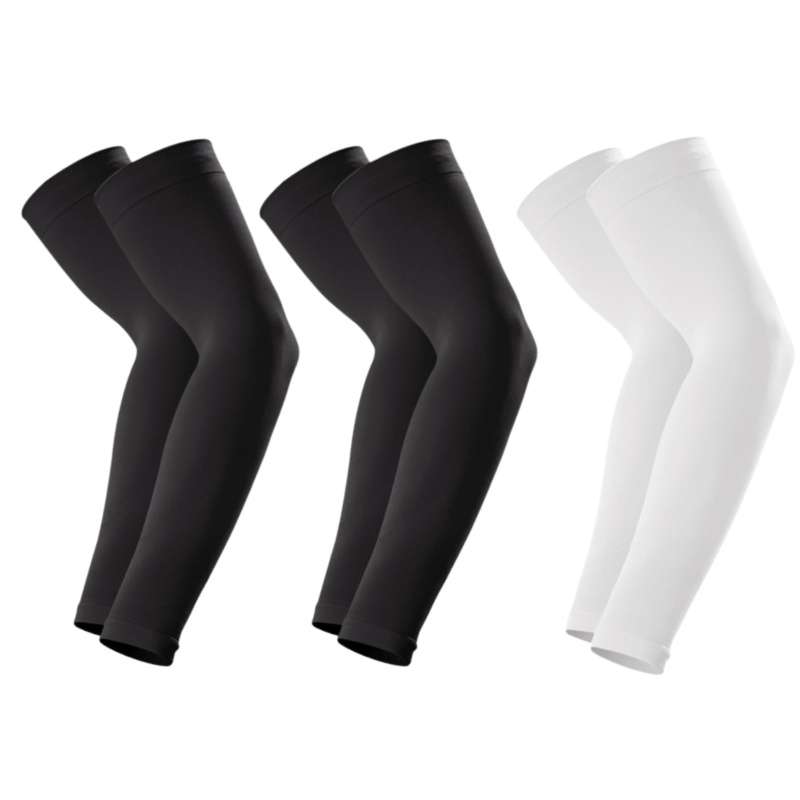 Sunscreen Sleeves Color 3 Pairs 2 Black 1 White