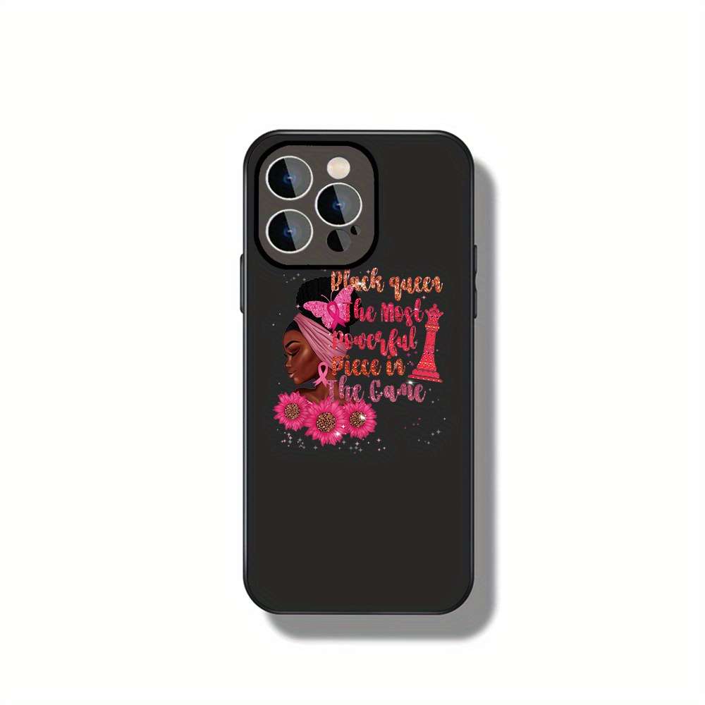 1Pc Black For iPhone 15 Plus Black Queen Phone Case