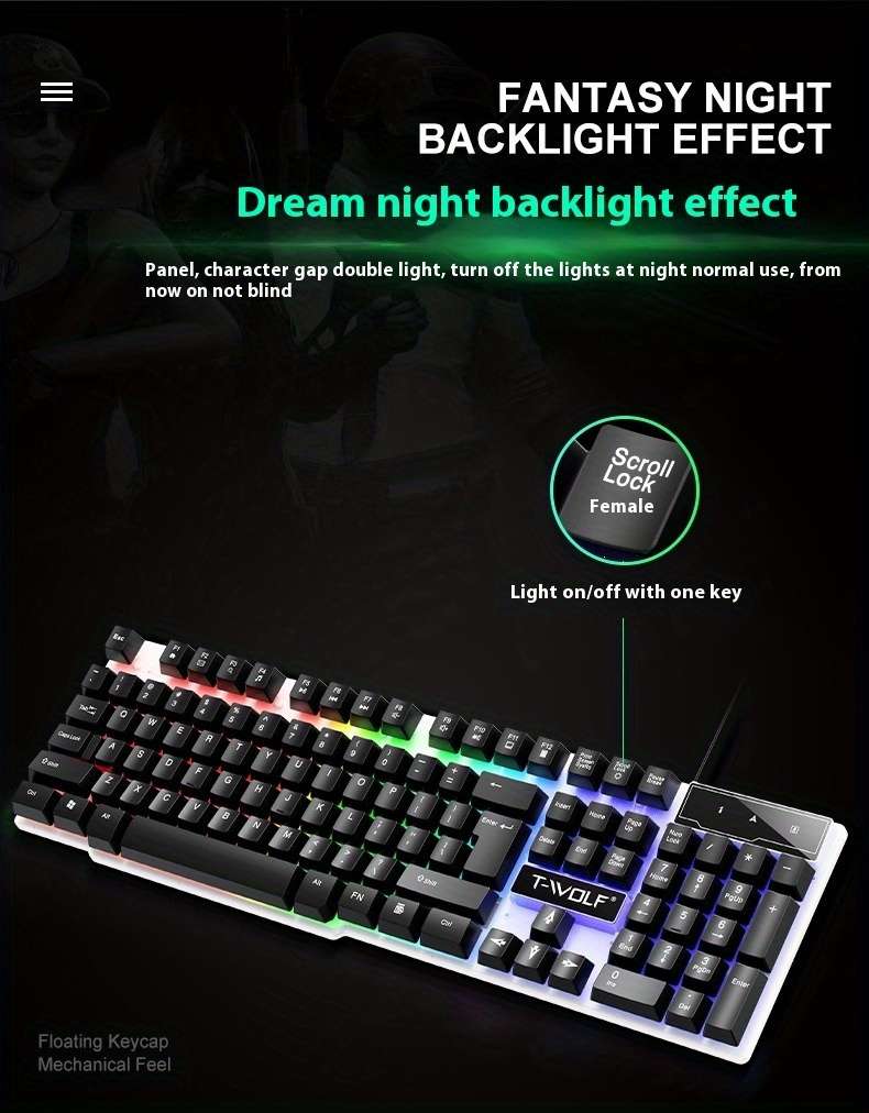 keyboard color Black