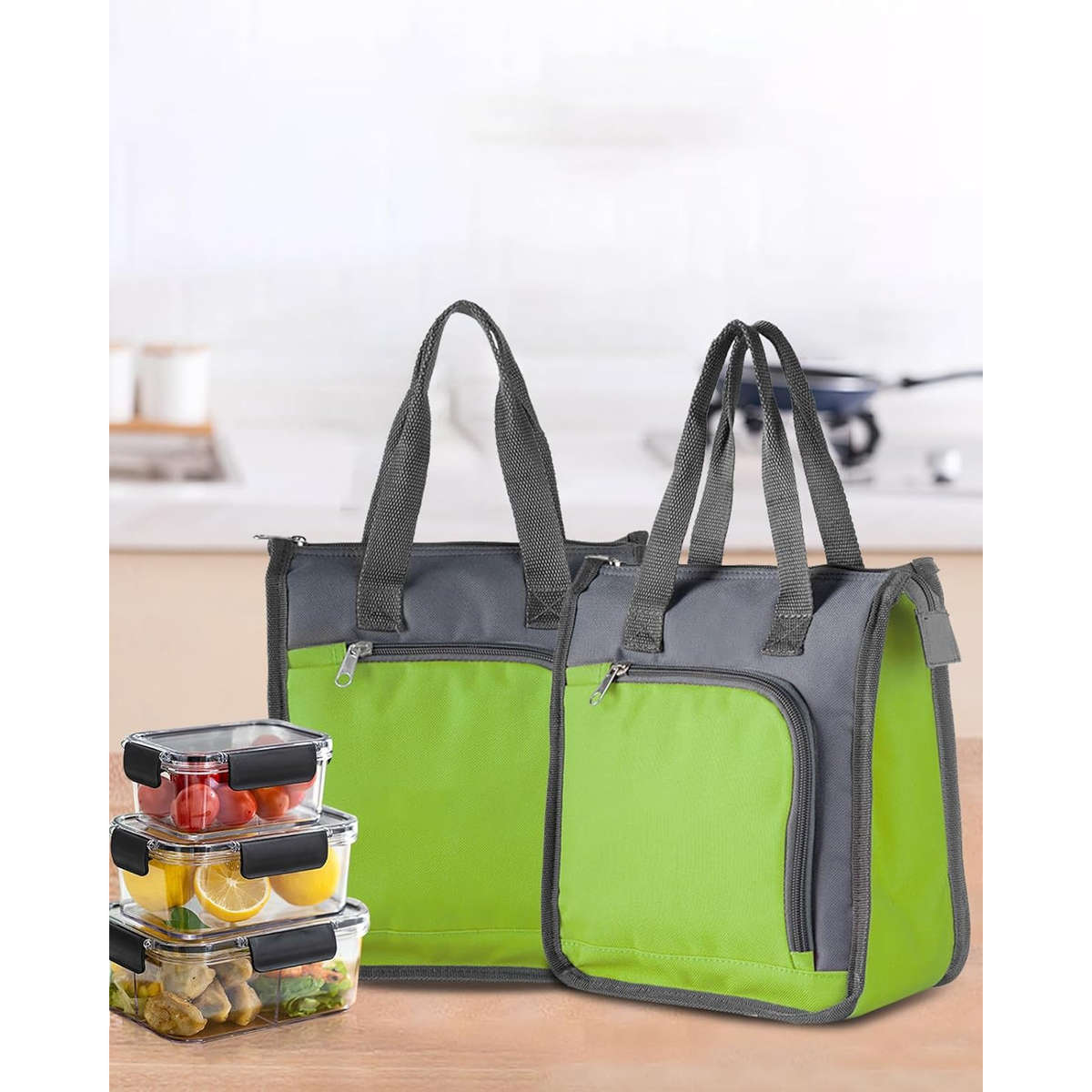 Insulated Cooling Bag Color Green