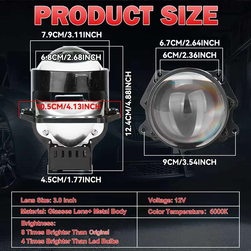 Car Lights Model 2Pcs 7.62 Cmdb