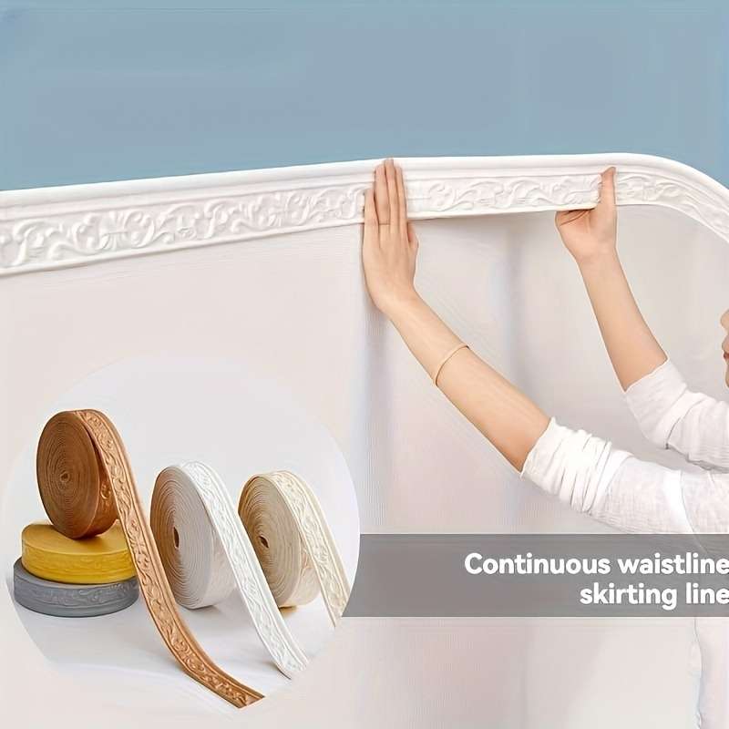 Skirting Board White Wall Sticker
