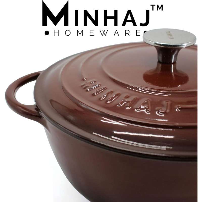 7Pcs Elite Heavy Duty Cast Iron Dutch Oven Catering
