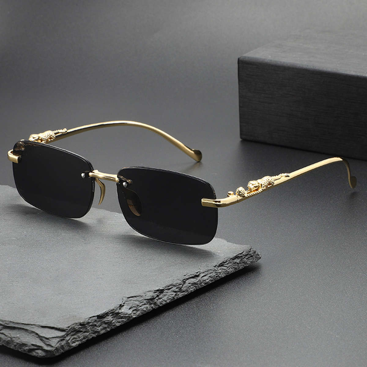 Mens Glasses Color 2Pc Brown