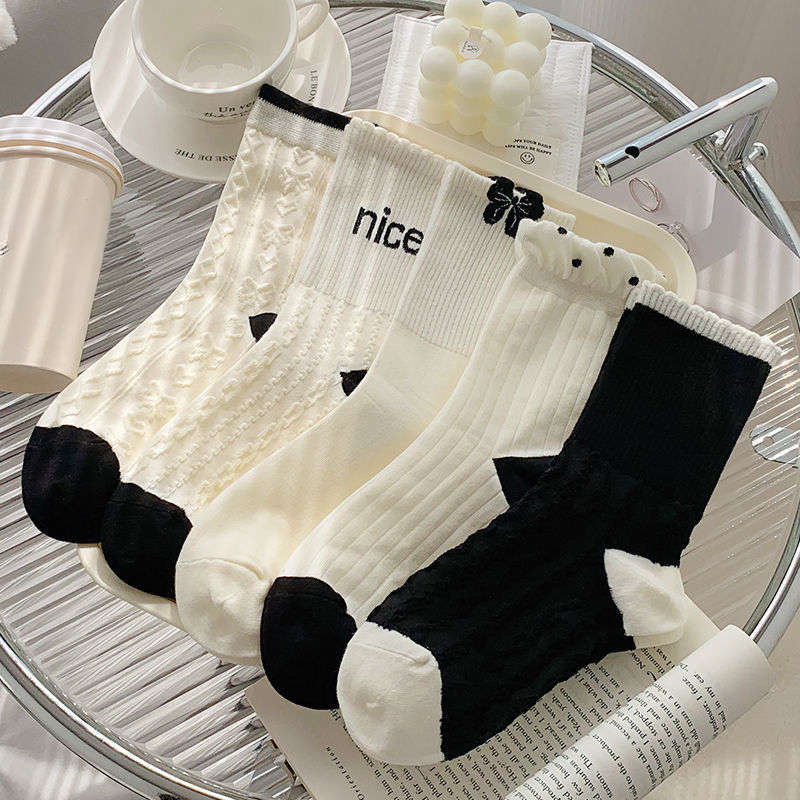 Women S Socks Color 5 Pairs To Mix And Match Size Onesize