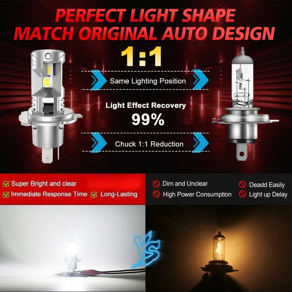 Car Lights Style 3 Sidescsp Quantity H4 2Pcs