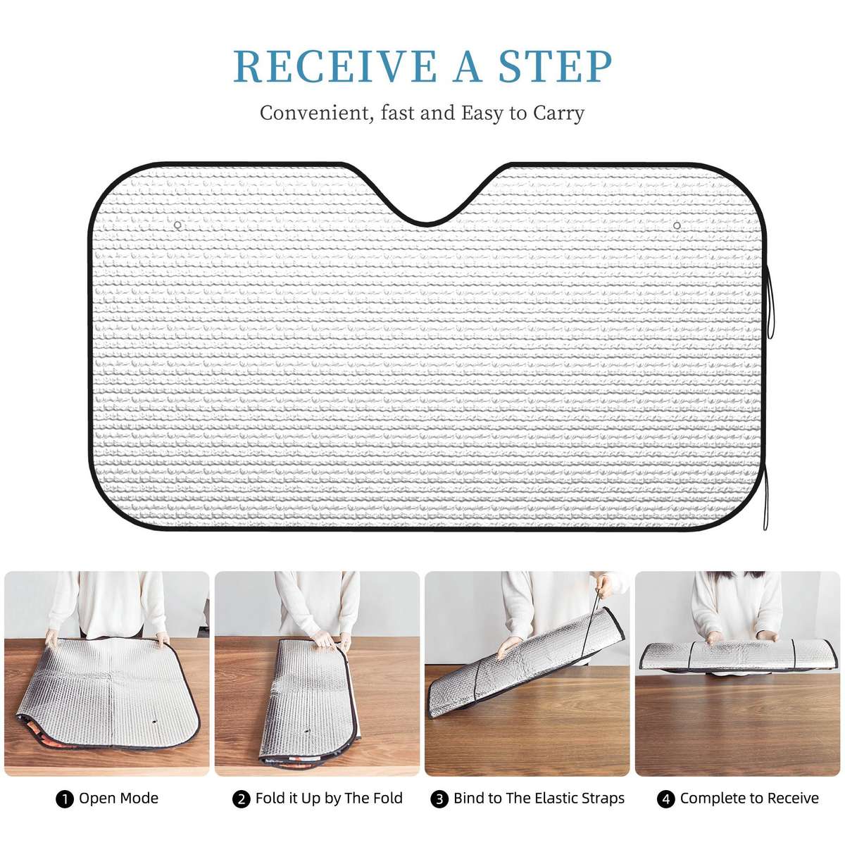 Car Sun Shades Color White Size M