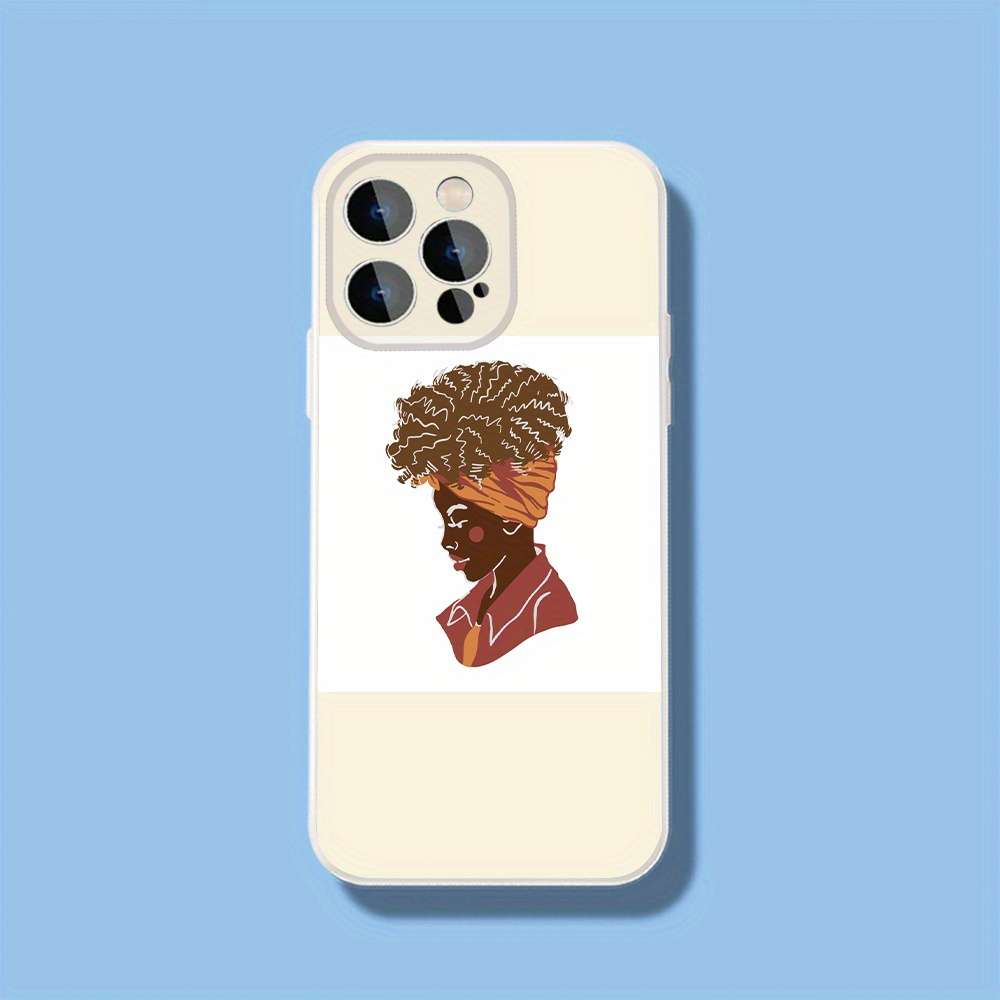 1Pc Black For iPhone 14 Plus Beautiful Woman Phone Case