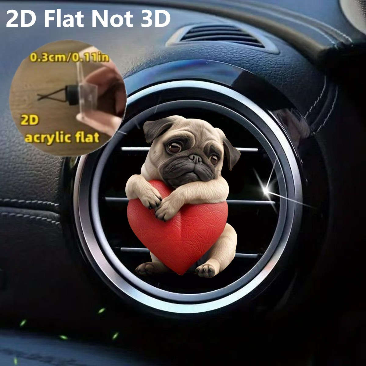 Car Interior Decor  2Pcs  Set