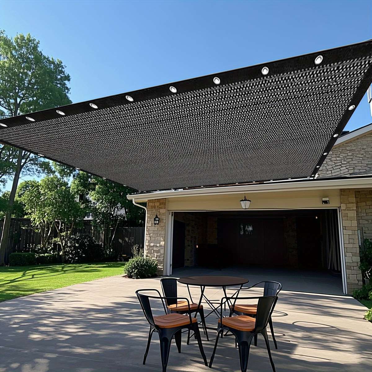 Uv Blocking Shade Cloth Mesh For Backyard Brown