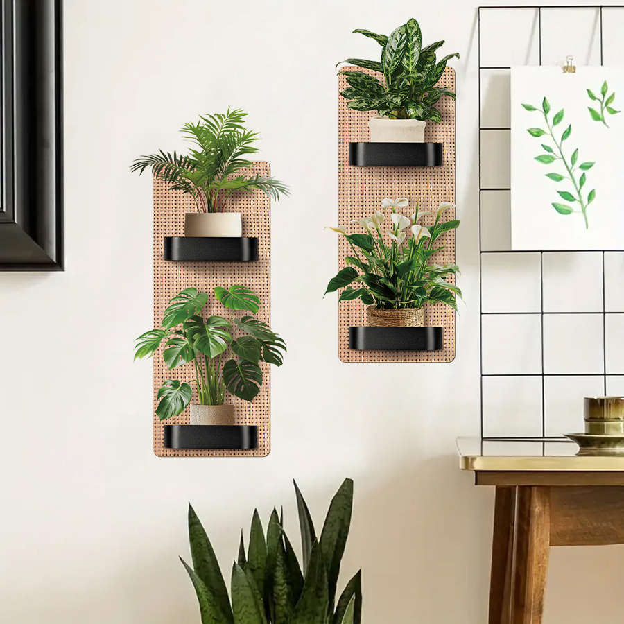 Wall Stickers Color 2Pcs Vivid Green Plant Pattern
