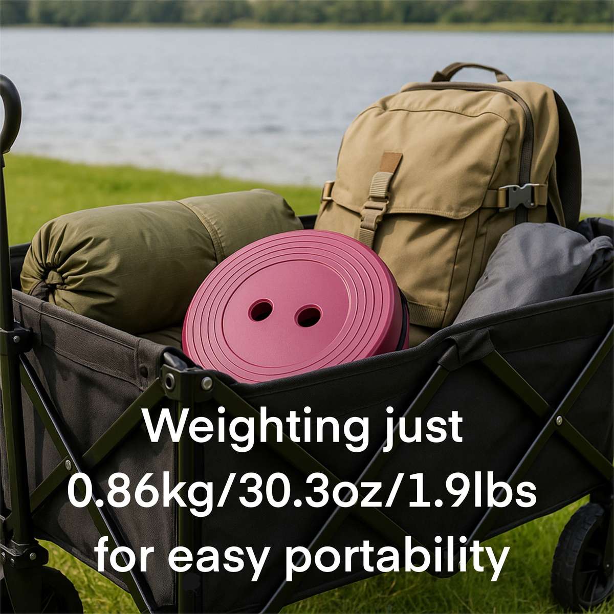 Foldable Folding Outdoor Chair Stool Lightweight Easy To Carry 8 Level Ad