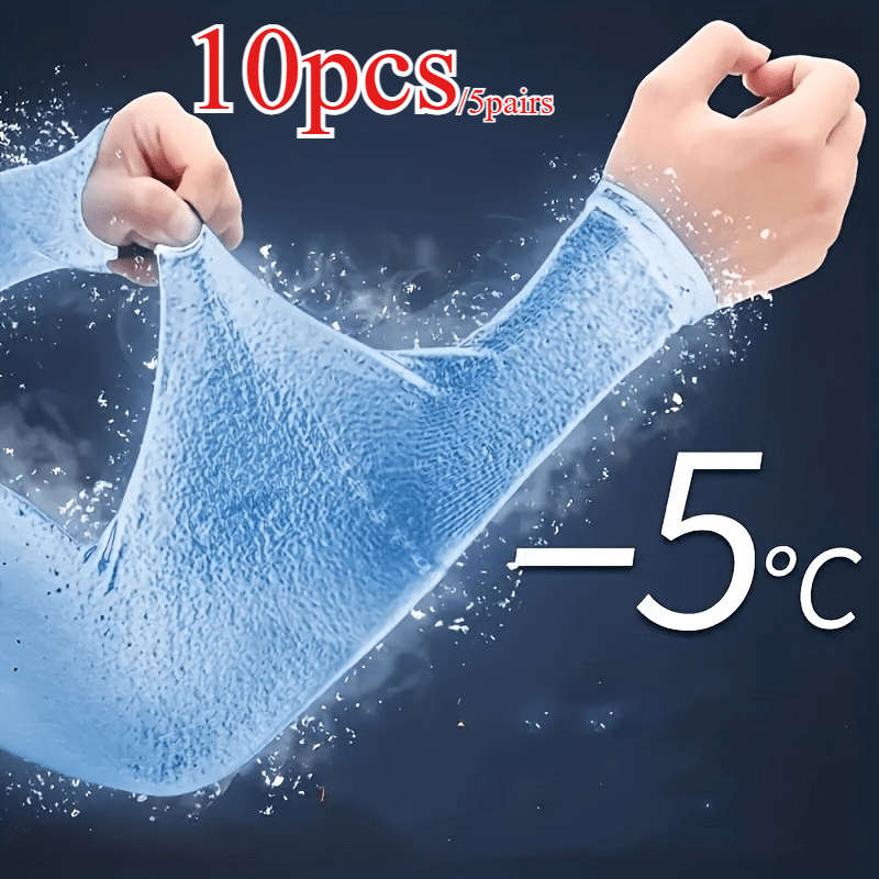 Sunscreen Sleeves Color Grey Quantity 10Pcs5Pairs