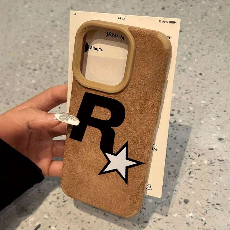 1Pc Mixed Color  For iPhone X Star Letter R Pattern Phone Case
