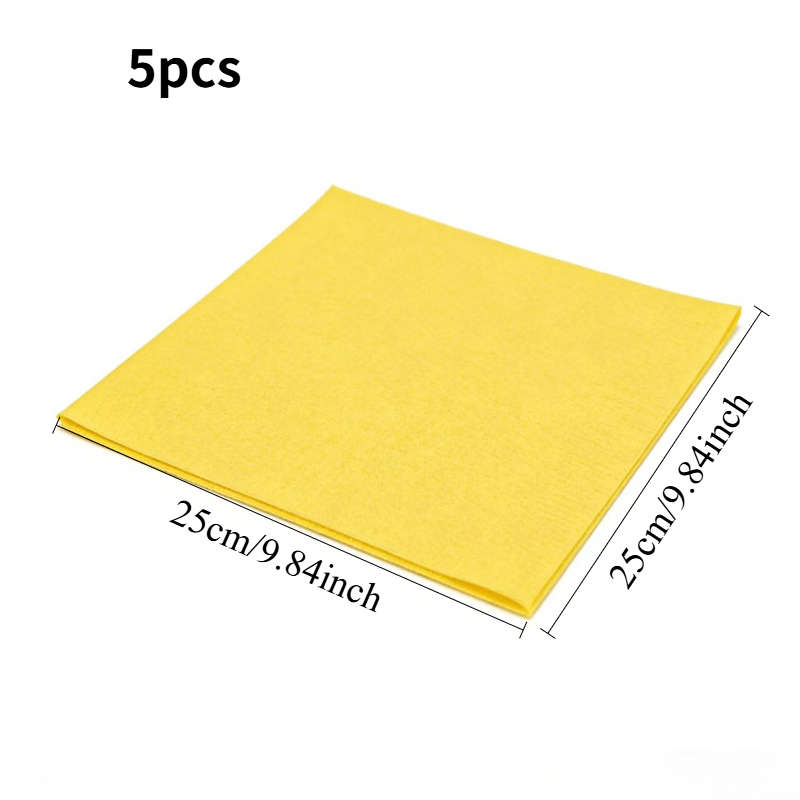 Rag Color Yellow Size 5Pcs