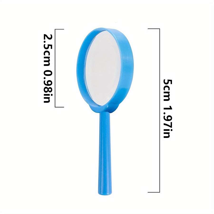 Classic 12 Portable Pocket Hand Held Magnifying Glass Coded Lenses Random 8