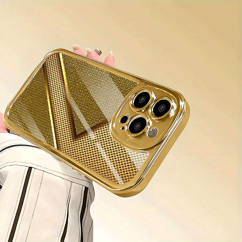 1Pc Golden For iPhone 7 Creative Unique Pattern Phone Case