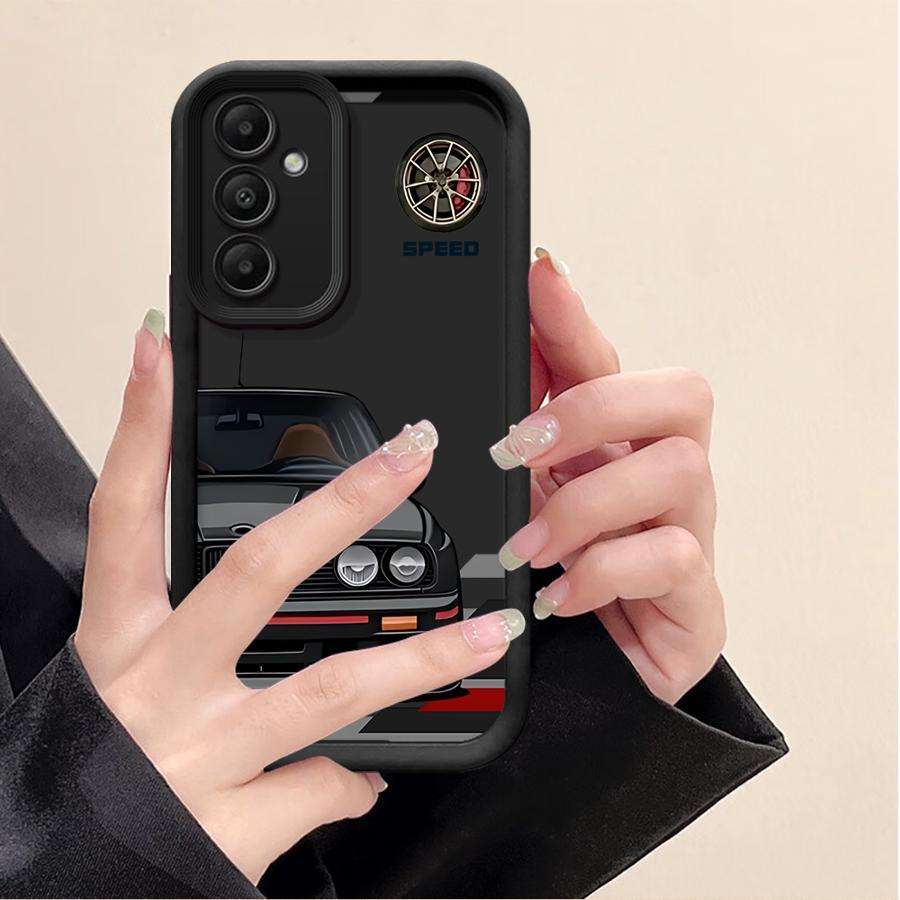 Phone Case Black Compatible Model Galaxy A7 2018