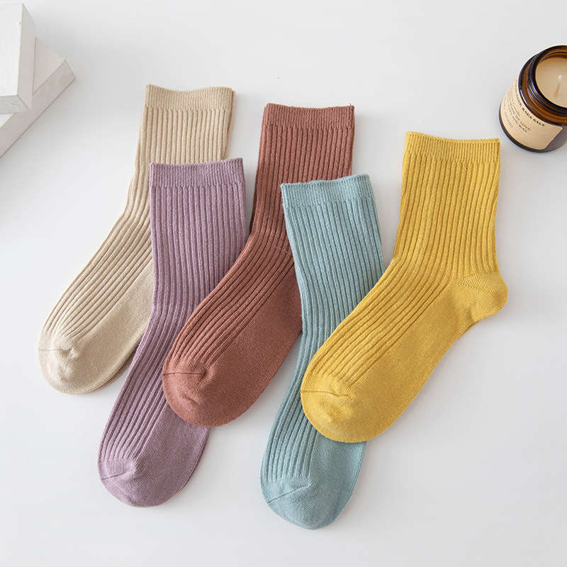 Women S Socks Color 5 Pairs Of Black Size Onesize