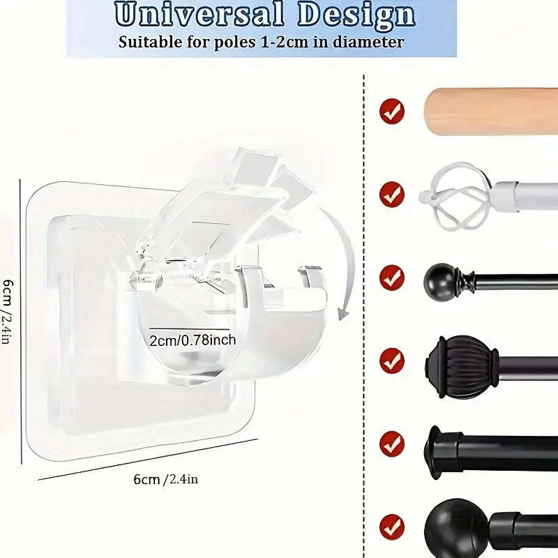 Hook Upcolor 10 Curtain Rod Hooks